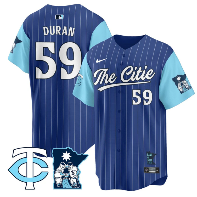 Jhoan Duran Jersey #59 Minnesota Twins 2025 City Connect Concept Stitched