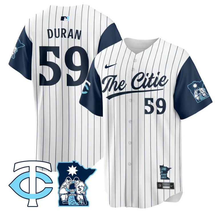 Jhoan Duran Jersey #59 Minnesota Twins 2025 City Connect Concept Stitched
