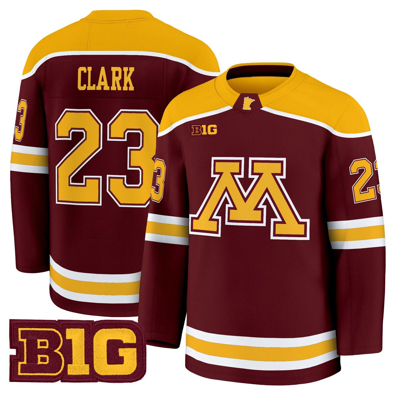 Jimmy Clark Jersey #23 Minnesota Golden Gophers 2025-26 Stitched Gold