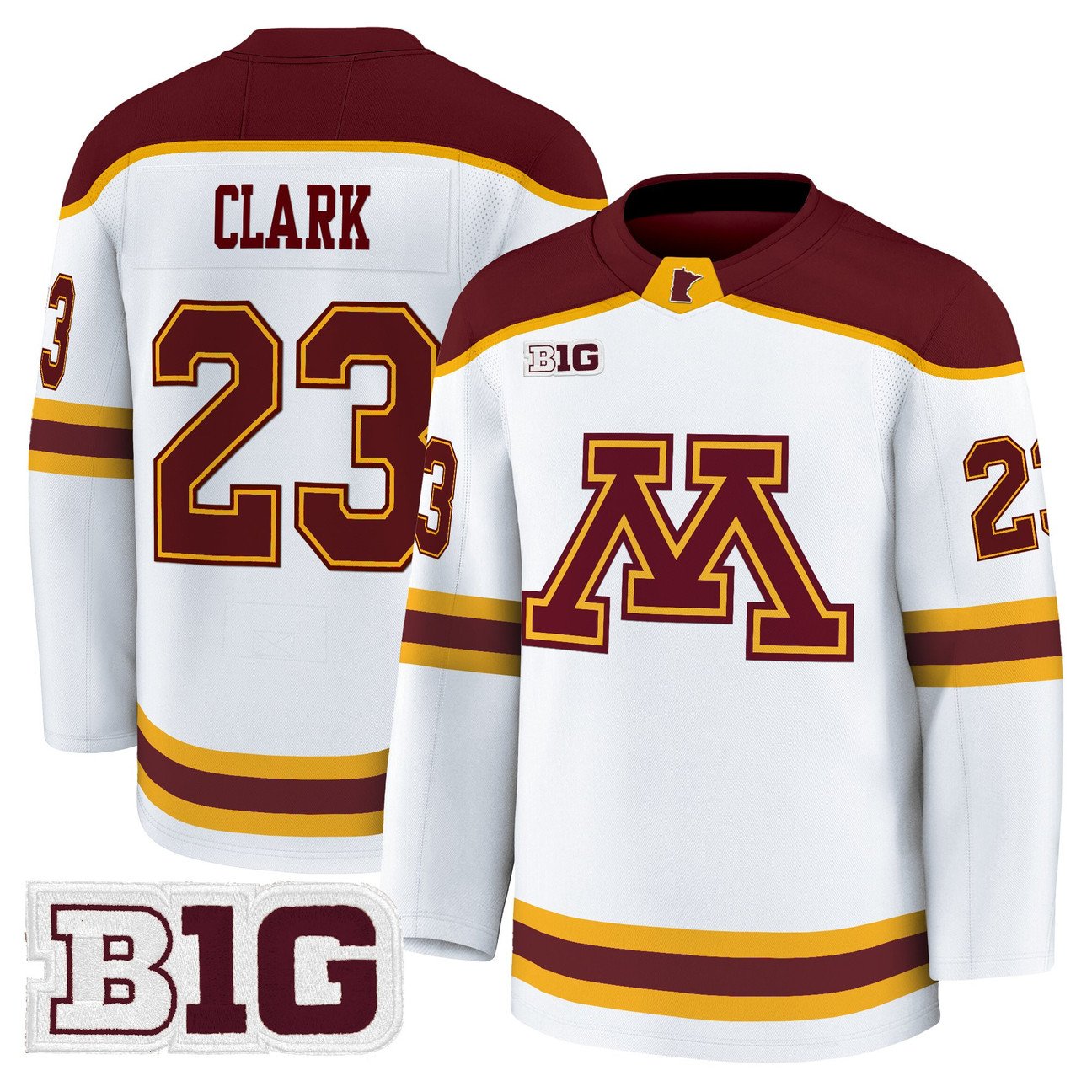 Jimmy Clark Jersey #23 Minnesota Golden Gophers 2025-26 Stitched Gold