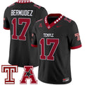 JoJo Bermudez Jersey #17 Temple Owls 2025 Vapor Limited Stitched