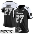 Jo Silver Jersey #27 Delaware Blue Hens 2025 Vapor Limited Stitched