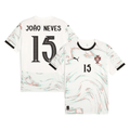 João Neves 15 Portugal National Team 2025-26 Away Men Jersey – White