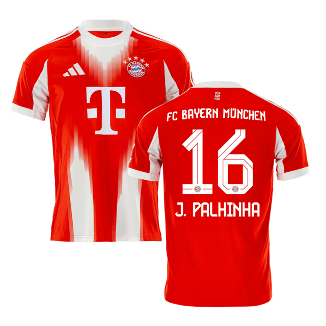 Joao Palhinha 16 Bayern Munich 2025-26 Home Jersey – Red