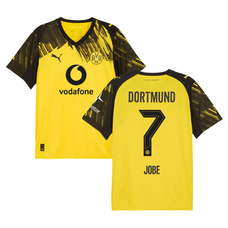 Jobe Bellingham #7 Borussia Dortmund 2025-26 Home Men Jersey – Yellow