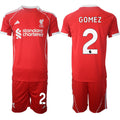 Joe Gomez Jersey #2 Liverpool Red Home 2025 Soccer Suit