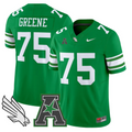 Joe Greene Jersey #75 North Texas Mean Green 2025 Vapor Stitched Green