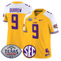 Joe Burrow Jersey #9 LSU Tigers 2025 Texas Bowl Limited Stitched