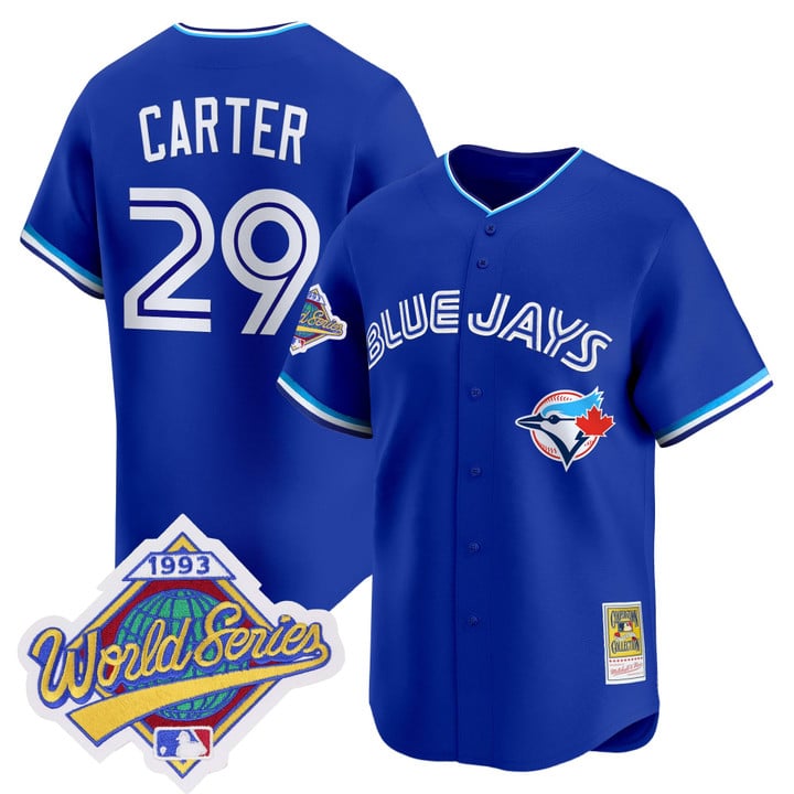 Joe Carter Jersey #29 Toronto Blue Jays 1993 World Series Throwback