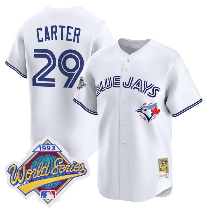 Joe Carter Jersey #29 Toronto Blue Jays 1993 World Series Throwback