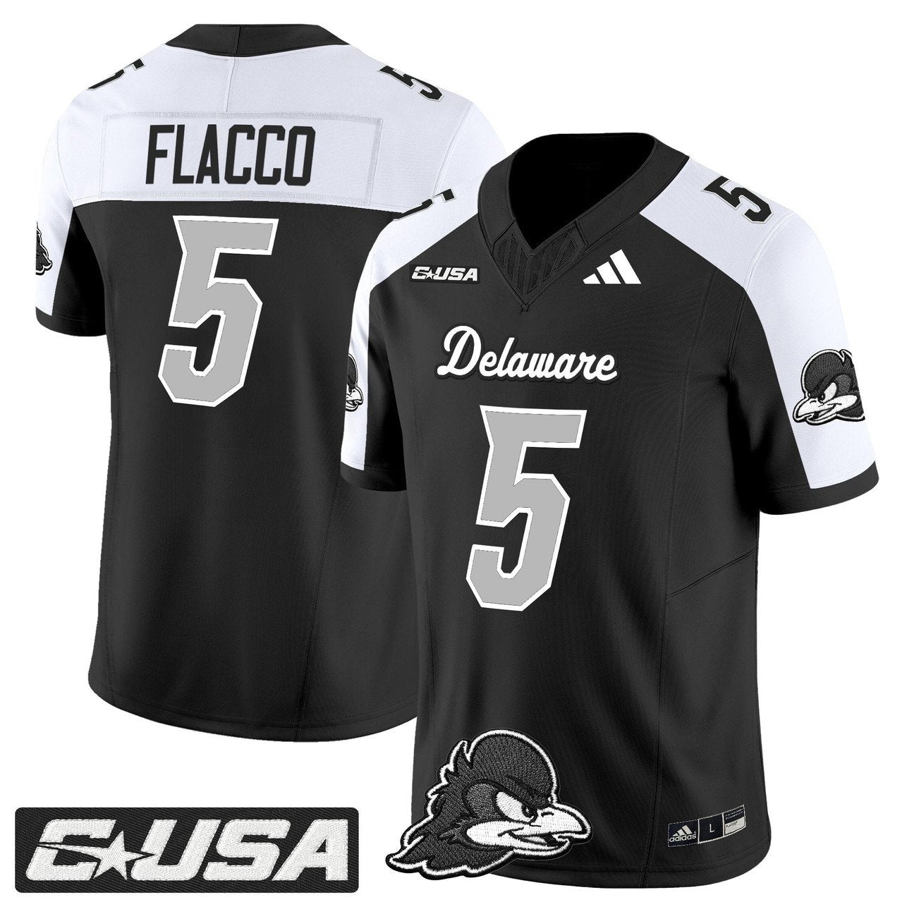 Joe Flacco Jersey #5 Delaware Blue Hens 2025 Vapor Limited Stitched