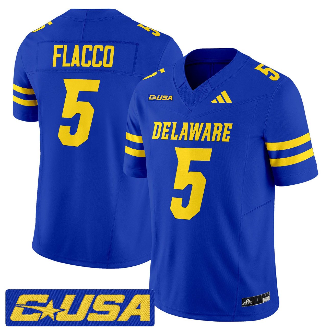 Joe Flacco Jersey #5 Delaware Blue Hens 2025 Vapor Limited Stitched