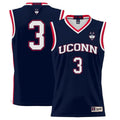Joey Calcaterra Jersey UConn Huskies College Basketball No Name Navy #3