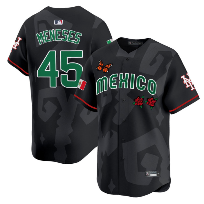 Joey Meneses Jersey #45 Mexican Heritage 2025 Sentrock Vapor Limited Stitched