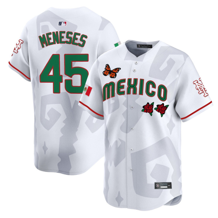Joey Meneses Jersey #45 Mexican Heritage 2025 Sentrock Vapor Limited Stitched