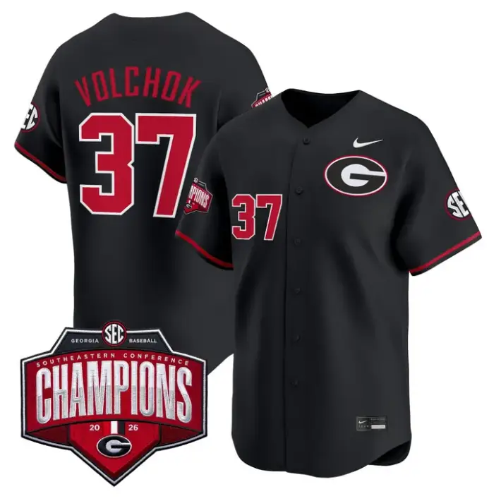 Joey Volchko Jersey #37 Georgia Bulldogs Southeastern Champions 2026
