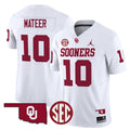 John Mateer Jersey #10 Oklahoma Sooners 2025 Vapor Limited Stitched