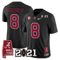 John Metchie III Jersey #8 Alabama 2021 CFP Championship Alabama Map