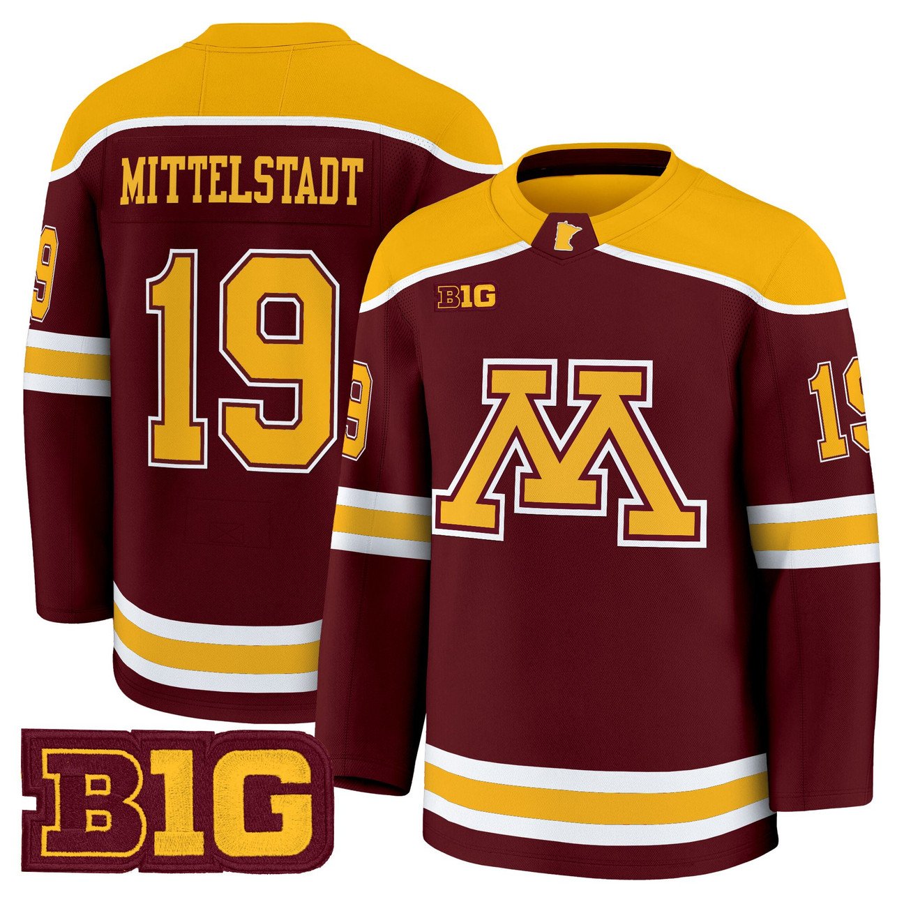 John Mittelstadt Jersey #19 Minnesota Golden Gophers 2025-26 Stitched Gold