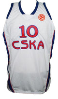 John Robert Holden Jersey  #10 CSKA Moscow Basketball White