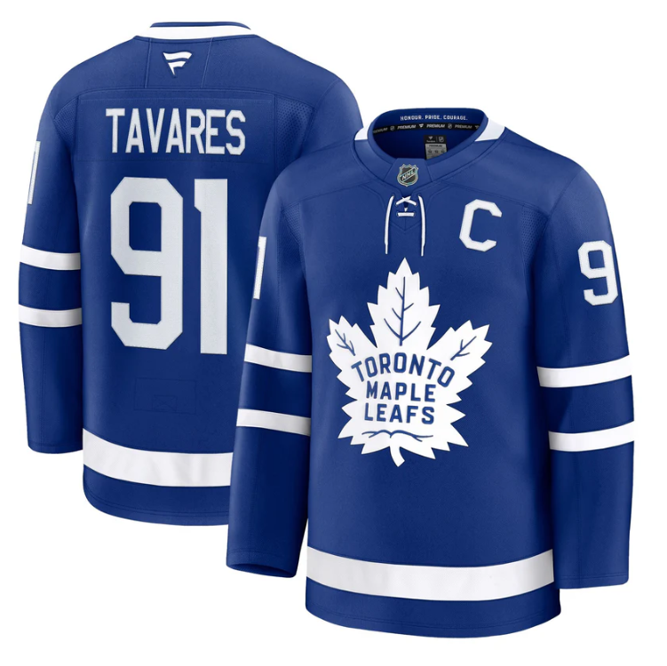 John Tavares Jersey #91 Toronto Maple Leafs Timeless Stitched 2025