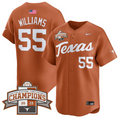 Jonah Williams Jersey #55 Texas Longhorns 2025 Southeastern Champions Vapor Stitched Texas