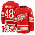 Jonatan Berggren Jersey #48 Detroit Red Wings Centennial Season Premium Stitched