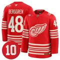 Jonatan Berggren Jersey #48 Red Wings #10 Alex Delvecchio Honoring