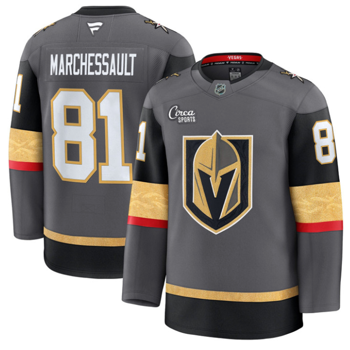 Jonathan Marchessault Jersey #81 Vegas Golden Knights Premium Stitched Gold