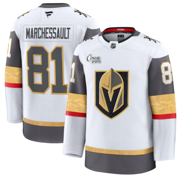 Jonathan Marchessault Jersey #81 Vegas Golden Knights Premium Stitched Gold