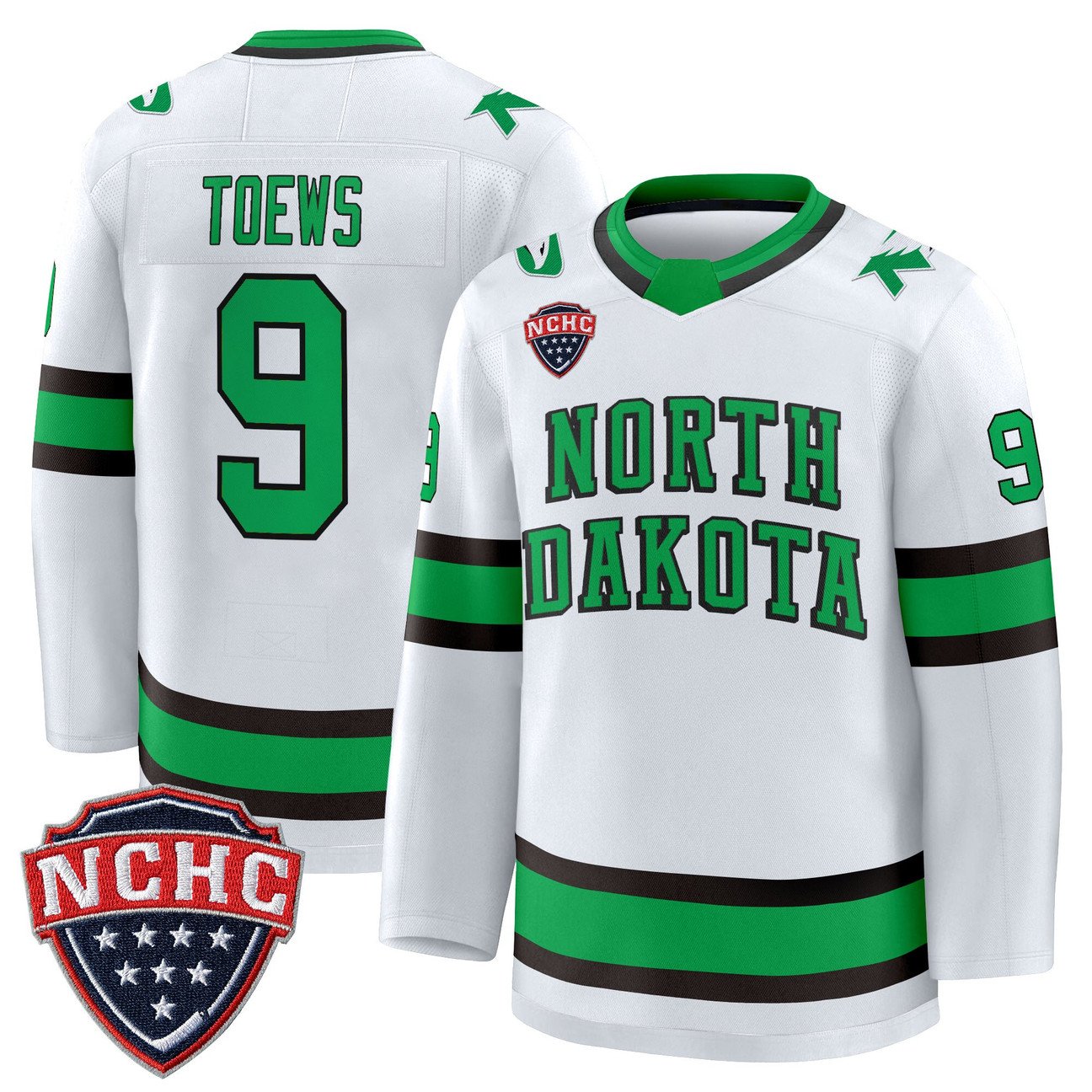 Jonathan Toews Jersey #9 North Dakota Fighting Hawks 2025-26 Stitched Black