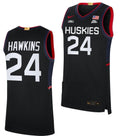 Jordan Hawkins Jersey UConn Huskies College Basketball Limited Black #24