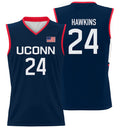 Jordan Hawkins Jersey UConn Huskies College Basketball No Name Navy #24