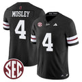 Jordan Mosley Jersey #4 Mississippi State Bulldogs Dark Mode Stitched