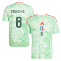 Jorginho 8 Italy National Team 2025-26 Away Men Jersey – Green