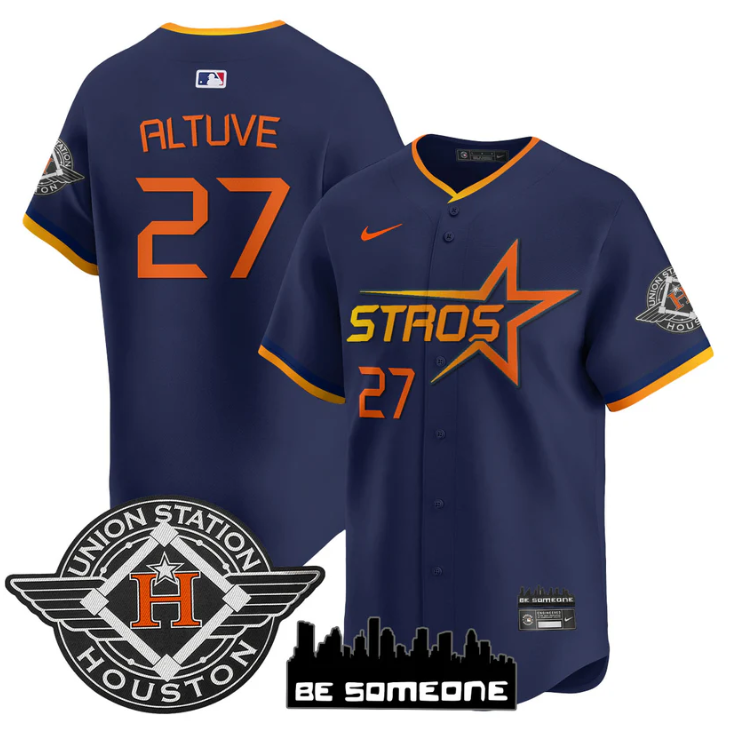 José Altuve Jersey #27 Houston Astros 2025 City Connect Vapor Premier Limited Stitched