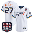 José Altuve Jersey #27 Houston Astros 250 USA Patch Limited Stitched