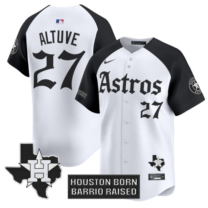 José Altuve Jersey #27 Houston Astros Gothic Edition Vapor Premier Limited Stitched