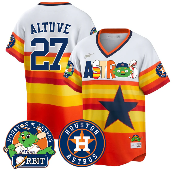 José Altuve Jersey #27 Houston Astros Orbit Vapor Premier Limited Stitched