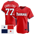 José Caballero Jersey #77 Team Panama 2026 World Baseball Classic Stitched