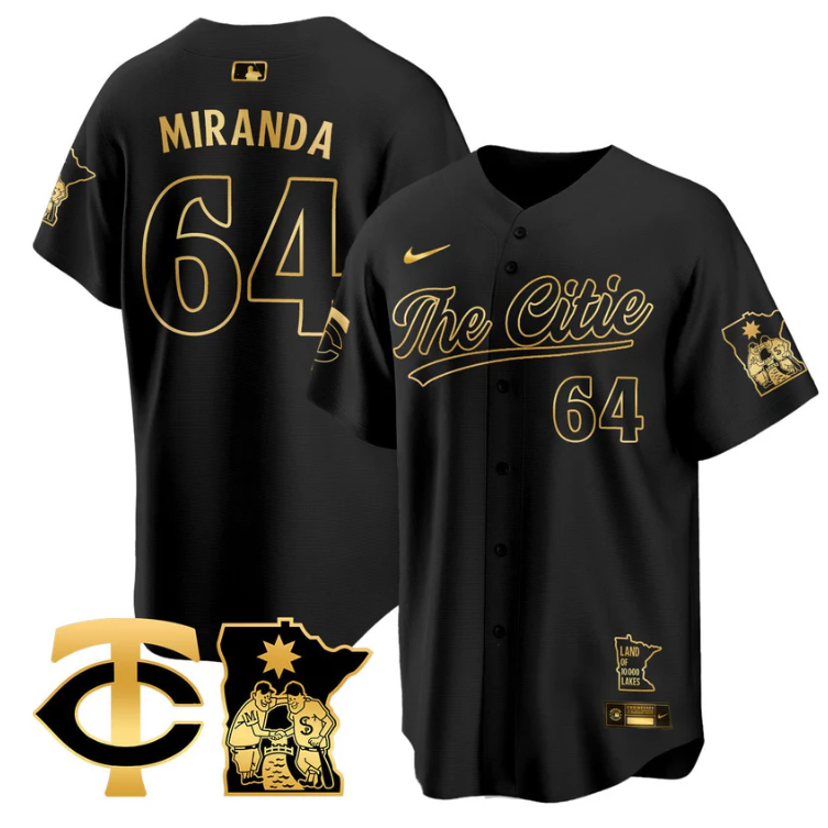 Jose Miranda Jersey #64 Minnesota Twins 2025 City Connect Concept Stitched