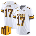 Josh Allen Jersey #17 Wyoming Cowboys 2025 Vapor Limited Stitched
