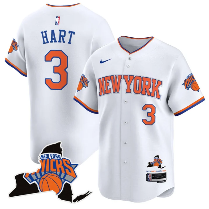 Josh Hart Jersey #3 New York Knicks Vapor Baseball Stitched