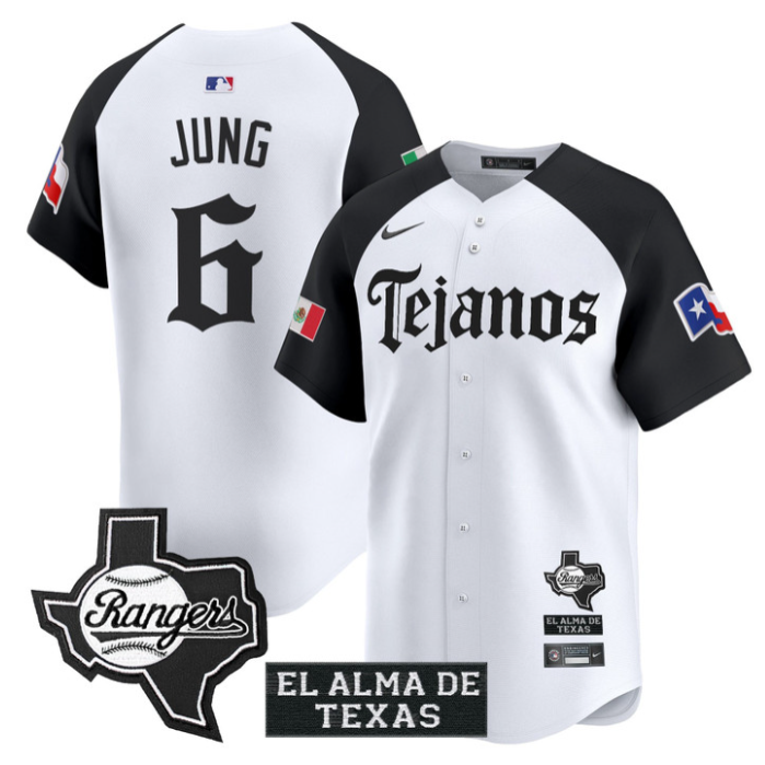 Josh Jung Jersey #6 Texas Rangers Mexico Tejano Barrio Style Vapor Limited Stitched