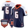 Josh McCray Jersey #6 Illinois Fighting 100th Memorial Stadium