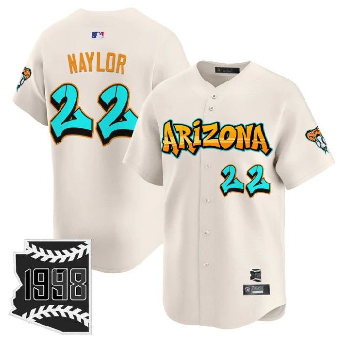 Josh Naylor Jersey #22 Arizona Diamondbacks Graffiti Desert Ink Edition