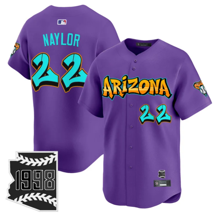 Josh Naylor Jersey #22 Arizona Diamondbacks Graffiti Desert Ink Edition