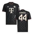 Josip Stanisic #44 Bayern Munich 2025-26 Third Men Jersey – Black
