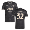 Juan Cabal 32 Juventus 2025-26 Third Match Jersey – Black