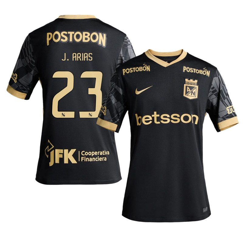 Juan Jose Arias 23 Atlético Nacional 2025-26 Away Men Jersey – Black